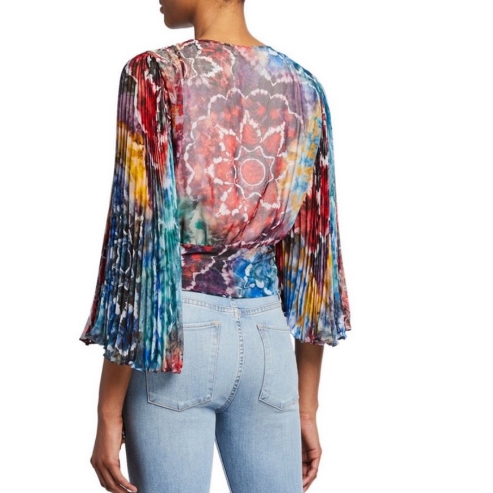 SOLD OUT ♥️ HP✨ NWT Alice+Olivia Silk Tie Dye Wrap - Picture 2 of 6